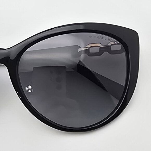 Michael Kors MK2009 Gstaad Black Frame Polarized Grey Lens Cat Eye Sunglasses main image 10